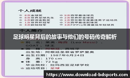 足球明星背后的故事与他们的号码传奇解析